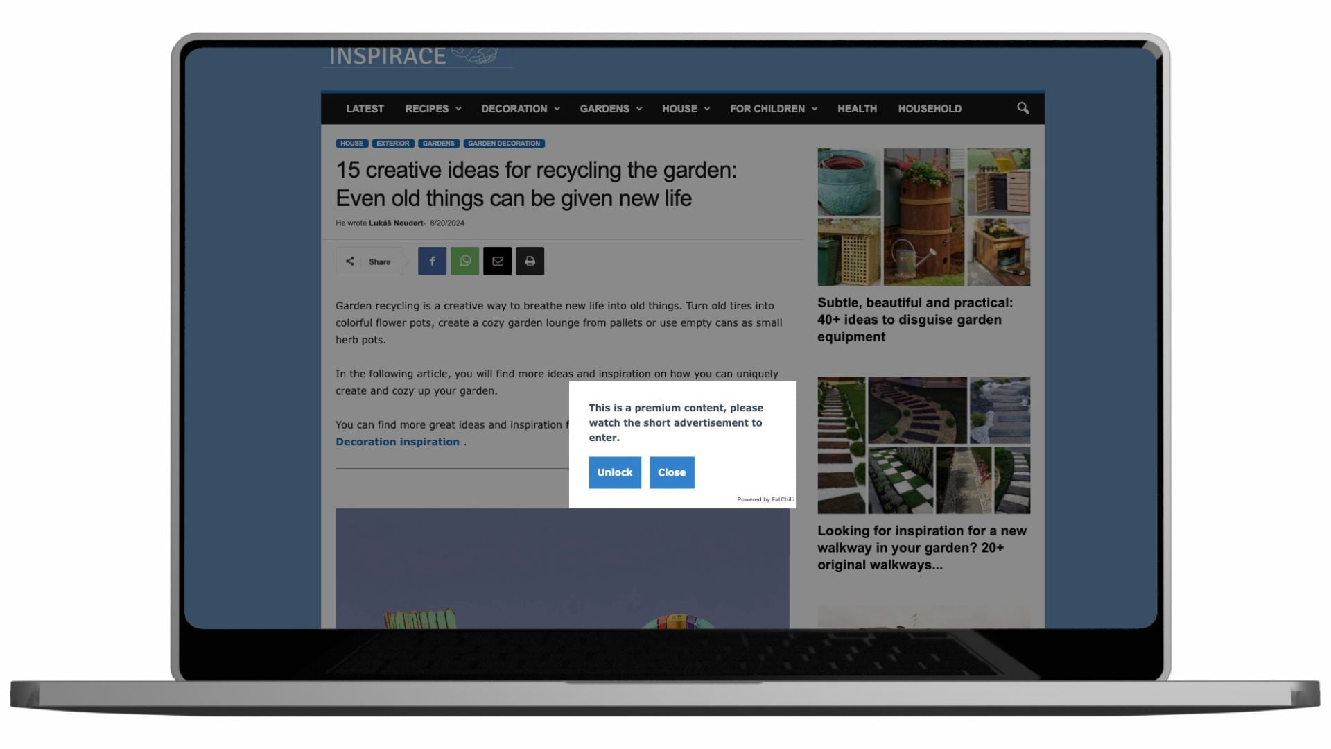 Rewarded Ad: Readers are presented with the option to access the full article by watching a short video ad.