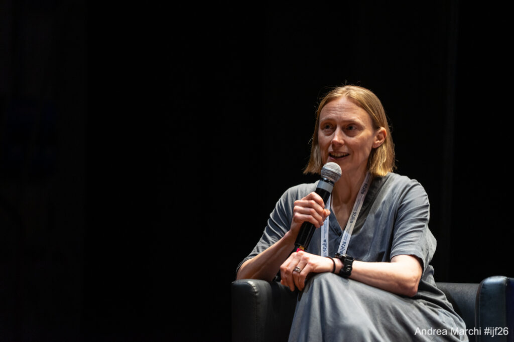 Liz Wynn, Chief Supporter Revenue Officer at The Guardian. Photo: Andrea Marchi (IJF26)